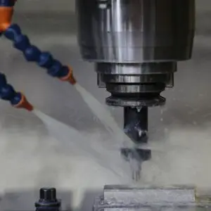 Clean Coolant running through machine
